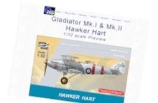 1:32 Hawker Hart, 1:32 Gloster Gladiator Mk I / Mk II